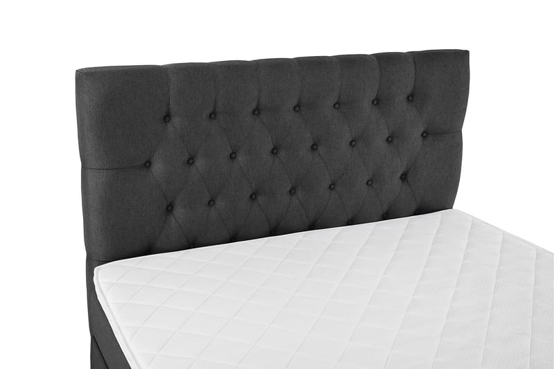 Lucky Komplett Sengepakke 120x200 Skum Diamant Sengegavl - Svart/Grå - Møbler - Senger - Komplett sengepakke