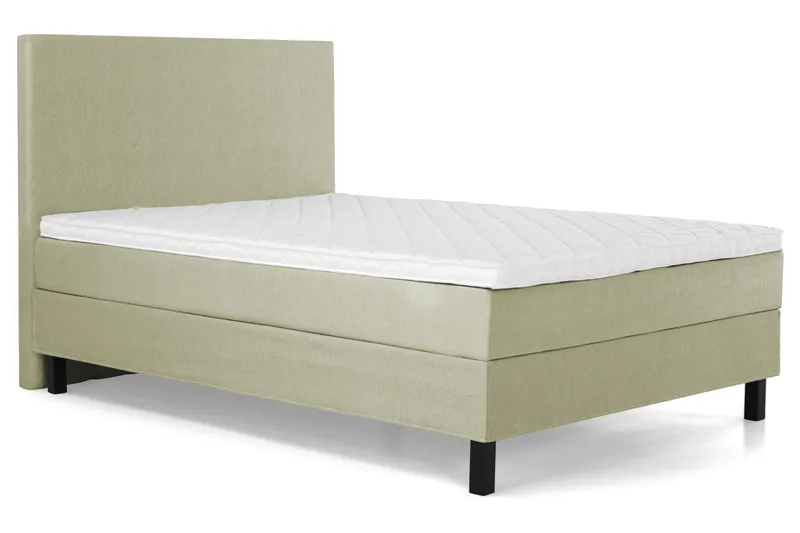 Lucky Komplett Sengepakke 120x200 Skum Glatt Sengegavl - Grønn - Møbler - Senger - Kontinentalsenger