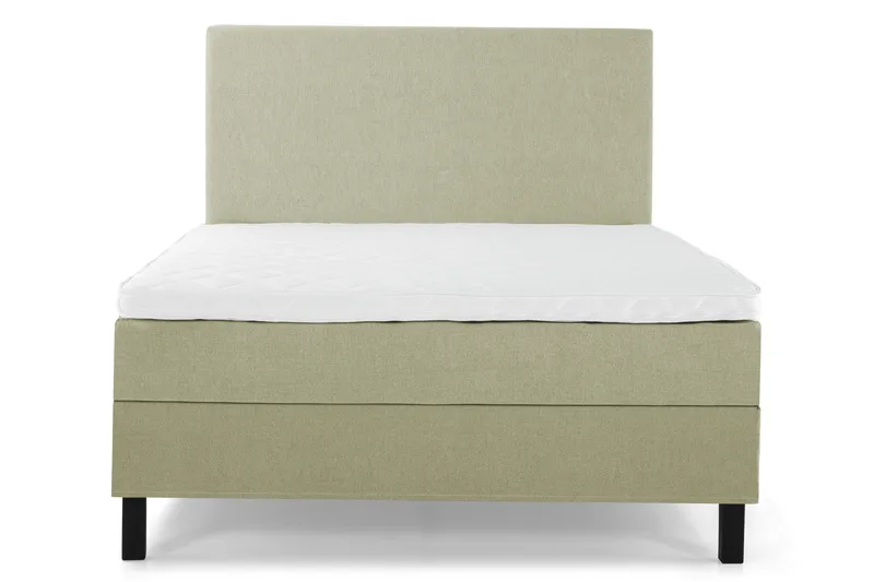 Lucky Komplett Sengepakke 120x200 Skum Glatt Sengegavl, Grønn