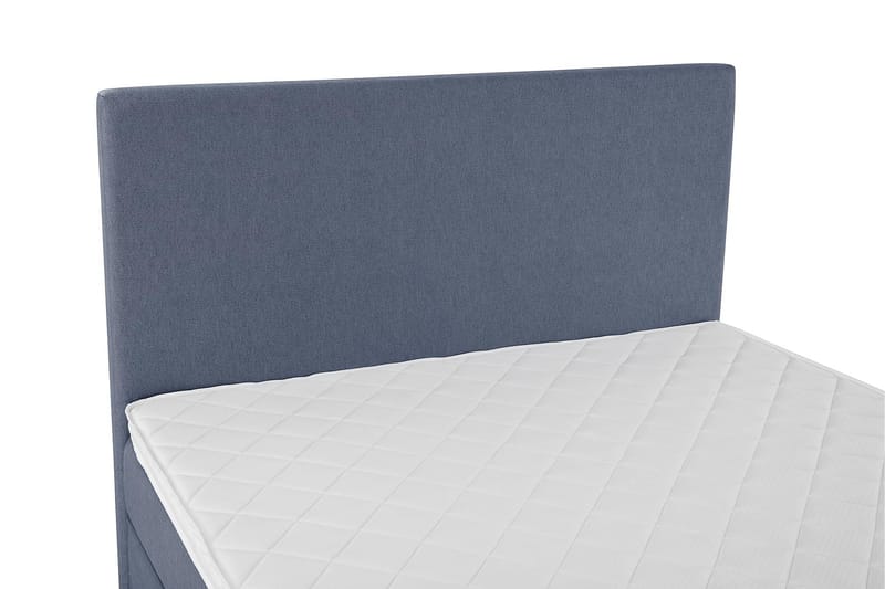 Lucky Komplett Sengepakke 120x200 Skum Glatt Sengegavl - Mørkeblå - Møbler - Senger - Kontinentalsenger