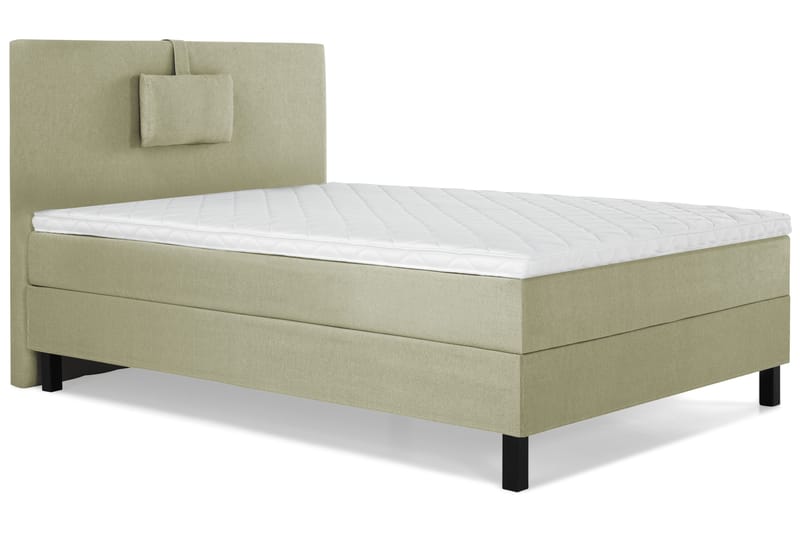 Lucky Komplett Sengepakke 120x200 Skum Glatt Sengegavl - Nakkepute Liten Grønn - Møbler - Senger - Kontinentalsenger