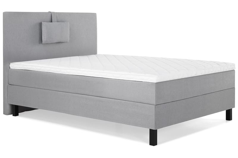 Lucky Komplett Sengepakke 120x200 Skum Glatt Sengegavl - Nakkepute Liten Mellomgrå - Møbler - Senger - Komplett sengepakke