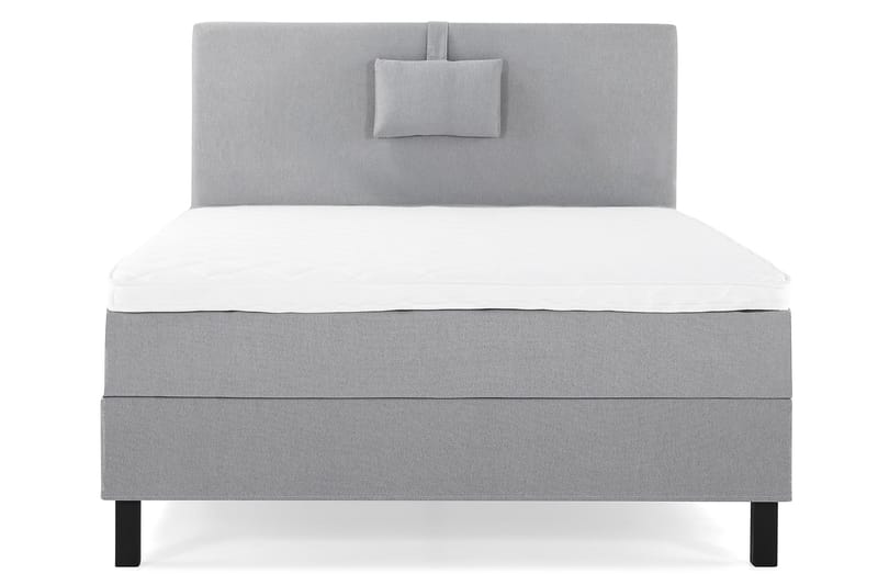 Lucky Komplett Sengepakke 120x200 Skum Glatt Sengegavl - Nakkepute Liten Mellomgrå - Møbler - Senger - Komplett sengepakke