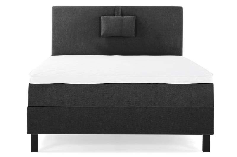 Lucky Komplett Sengepakke 120x200 Skum Glatt Sengegavl - Nakkepute Liten Svart/Grå - Møbler - Senger - Komplett sengepakke