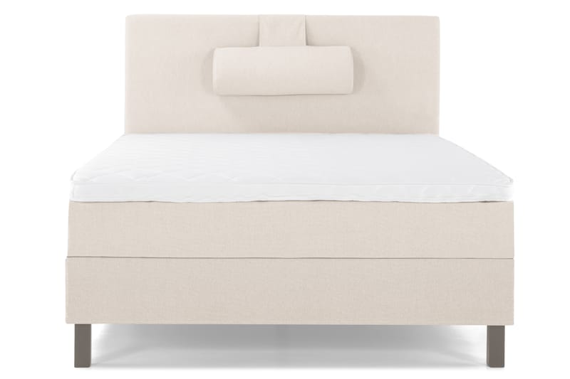 Lucky Komplett Sengepakke 120x200 Skum Glatt Sengegavl - Nakkepute Stor Beige - Møbler - Senger - Komplett sengepakke