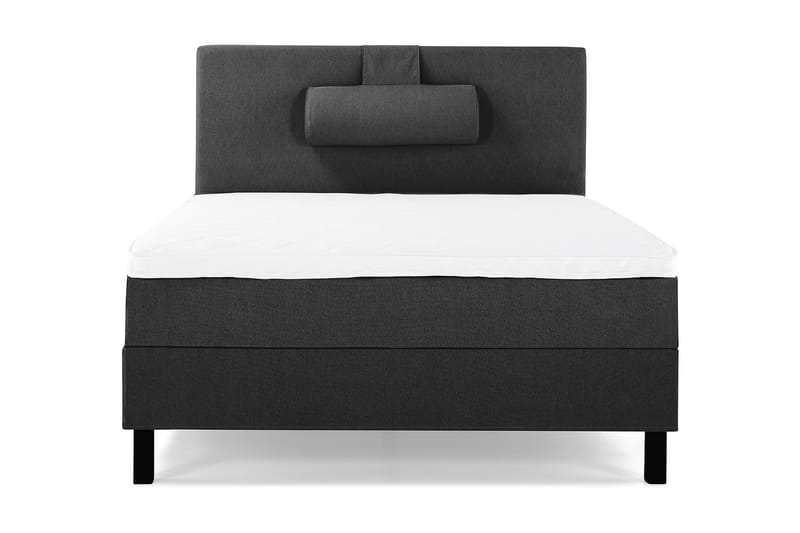 Lucky Komplett Sengepakke 120x200 Skum Glatt Sengegavl - Nakkepute Stor Svart/Grå - Møbler - Senger - Komplett sengepakke