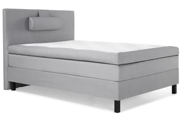 Lucky Komplett Sengepakke 120x200 Polyeter Glatt Sengegavl - Nakkepute Stor Mellangrå - Møbler - Senger - Komplett sengepakke