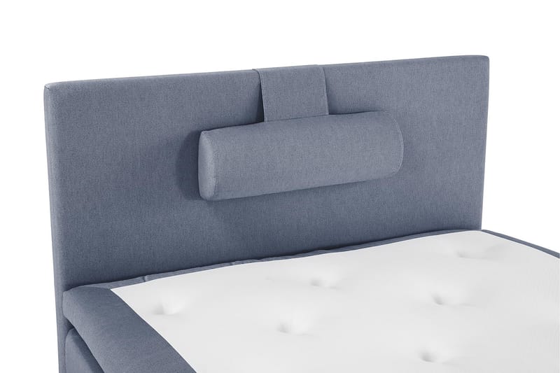 Lucky Komplett Sengepakke 120x200 Polyeter Glatt Sengegavl - Nakkepute Stor Mørkeblå - Møbler - Senger - Komplett sengepakke
