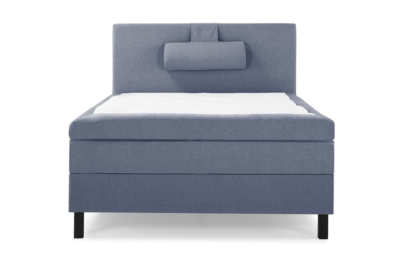 Lucky Komplett Sengepakke 120x200 Polyeter Glatt Sengegavl - Nakkepute Stor Mørkeblå - Møbler - Senger - Komplett sengepakke