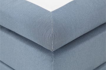 Lucky Komplett Sengepakke 120x200 Polyeter Diamant Sengegavl - Nakkepute Stor Mørkeblå - Møbler - Senger - Komplett sengepakke