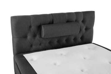 Lucky Komplett Sengepakke 120x200 Polyeter Diamant Sengegavl - Nakkepute Stor Svart/Grå - Møbler - Senger - Komplett sengepakke