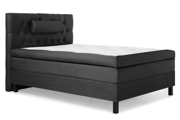 Lucky Komplett Sengepakke 120x200 Polyeter Diamant Sengegavl - Nakkepute Stor Svart/Grå - Møbler - Senger - Komplett sengepakke