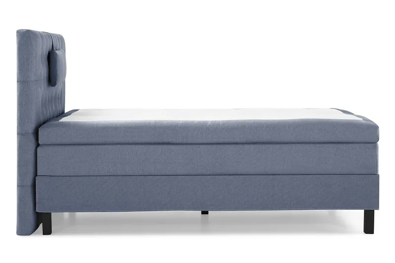 Lucky Komplett Sengepakke 120x200 Polyeter Diamant Sengegavl - Nakkepute Liten Mørkeblå - Møbler - Senger - Kontinentalsenger