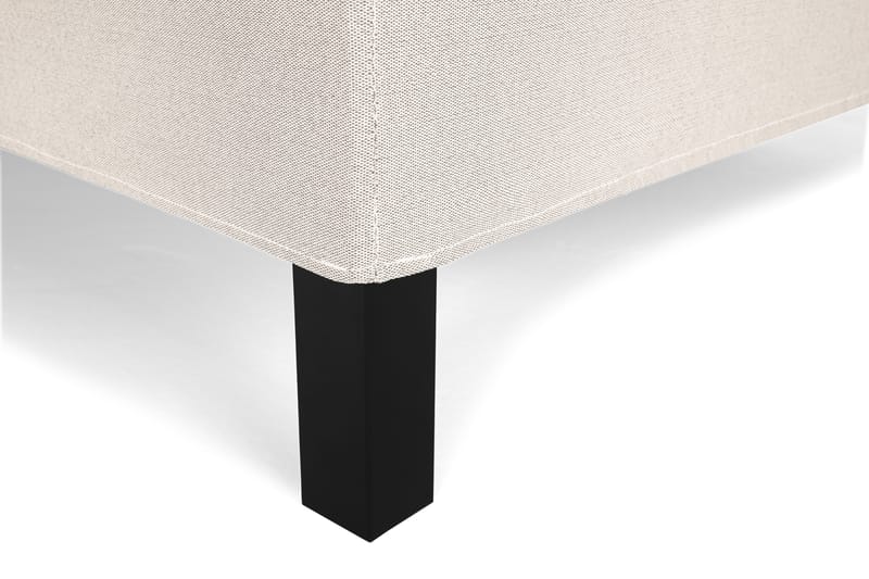 Lucky Komplett Sengepakke 120x200 Polyeter Diamant Sengegavl - Beige - Møbler - Senger - Komplett sengepakke