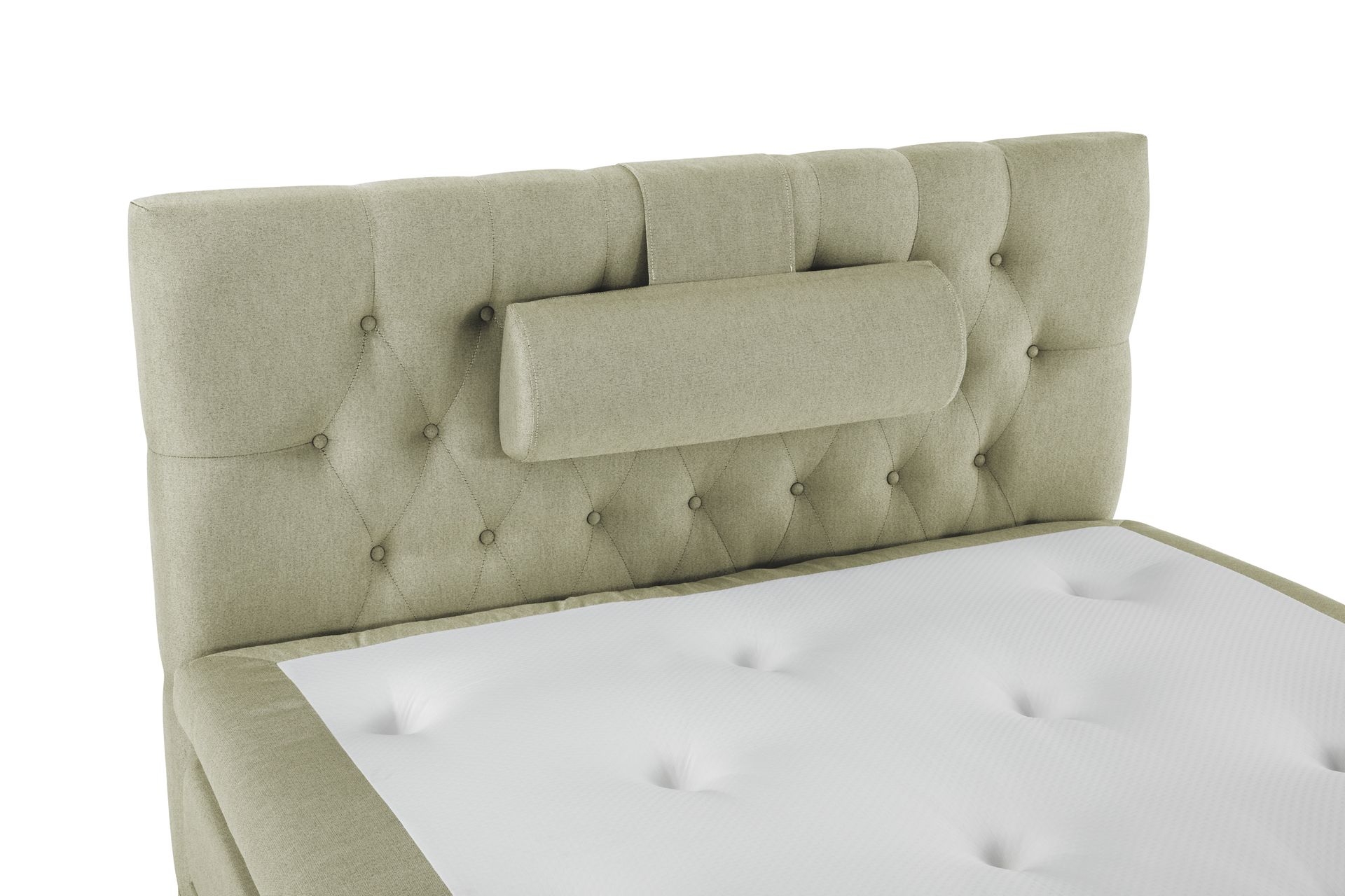 Lucky Komplett Sengepakke 120x200 Polyeter Diamant Sengegavl - Nakkepute Stor Grønn - Møbler - Senger - Komplett sengepakke