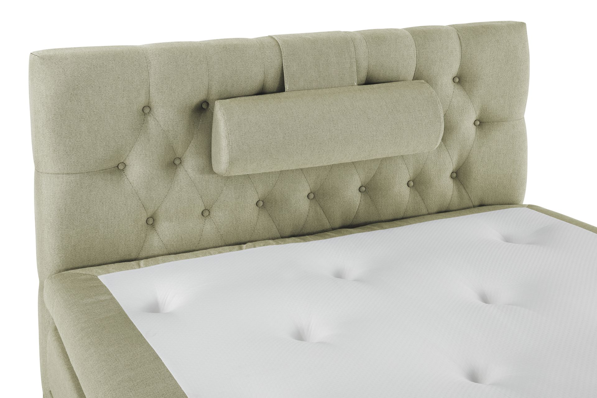 Lucky Komplett Sengepakke 120x200 Polyeter Diamant Sengegavl - Nakkepute Stor Grønn - Møbler - Senger - Komplett sengepakke