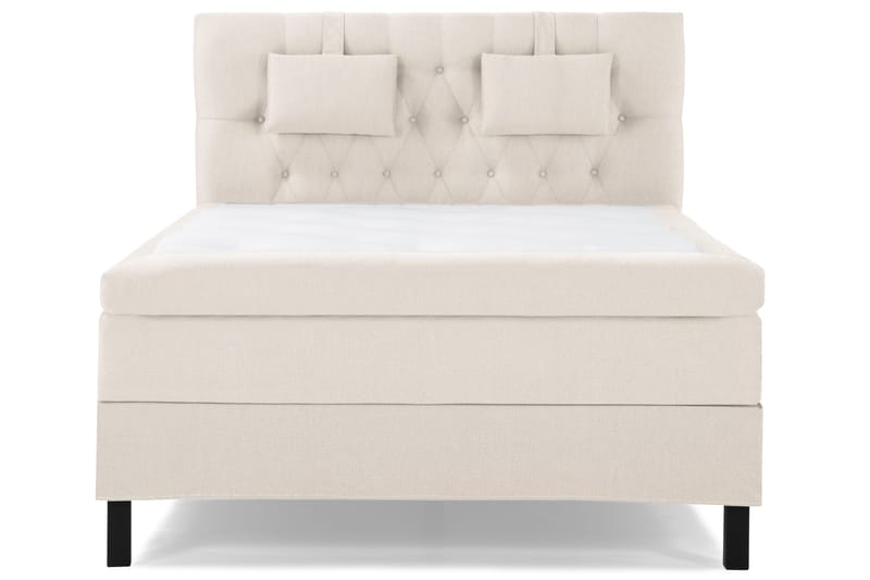 Lucky Komplett Sengepakke 140x200 Lateks Diamant Sengegavl - Nakkepute Liten Beige - Møbler - Senger - Kontinentalsenger