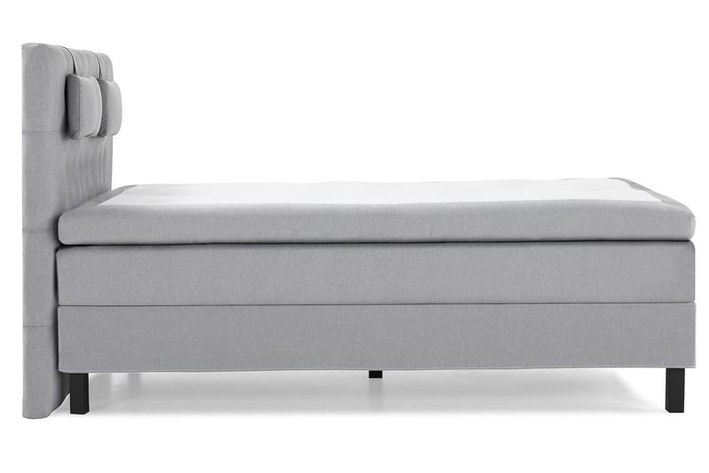 Lucky Komplett Sengepakke 140x200 Lateks Diamant Sengegavl - Nakkepute Liten Mellomgrå - Møbler - Senger - Kontinentalsenger