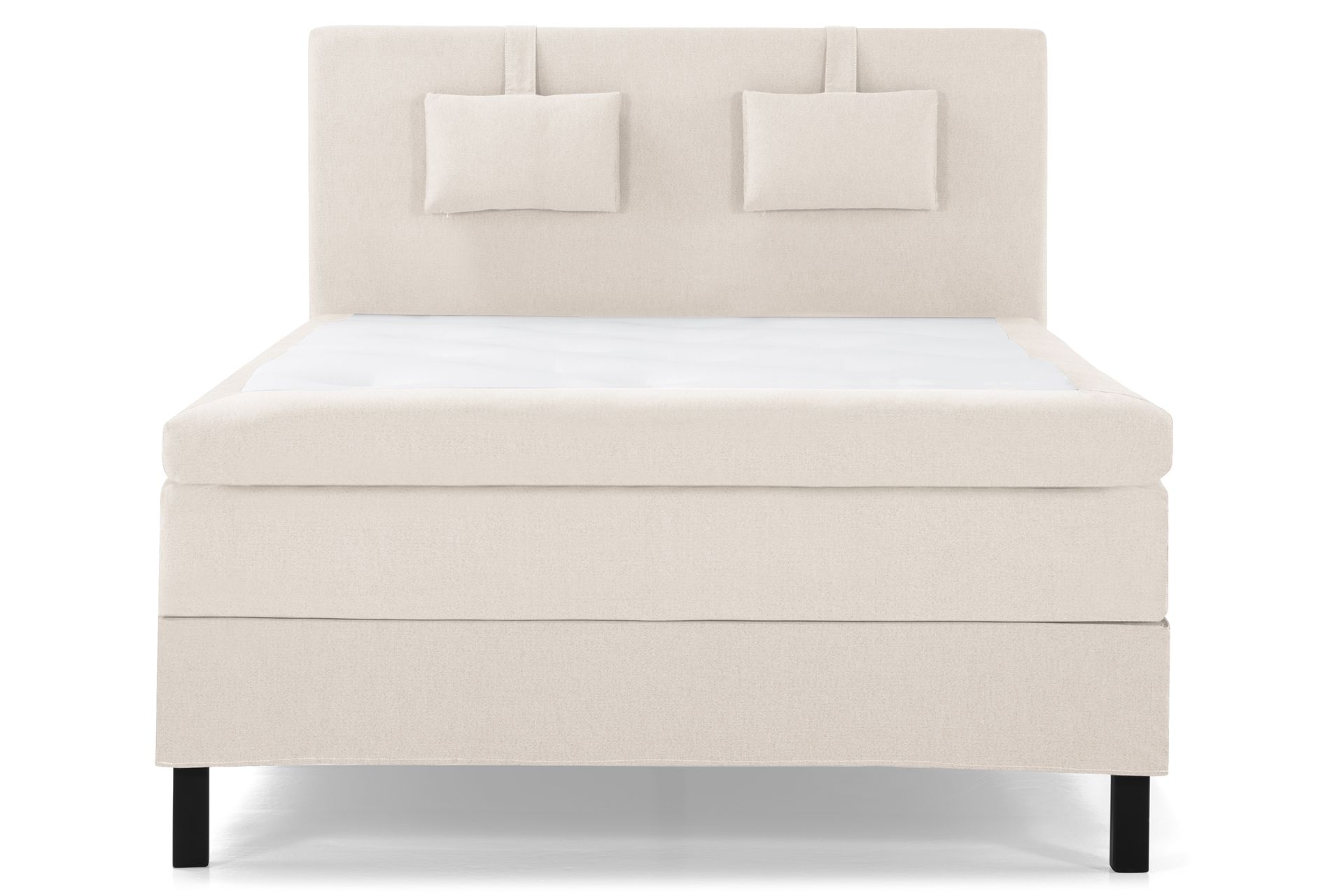Lucky Komplett Sengepakke 140x200 Lateks Glatt Sengegavl - Nakkepute Liten Beige - Møbler - Senger - Komplett sengepakke