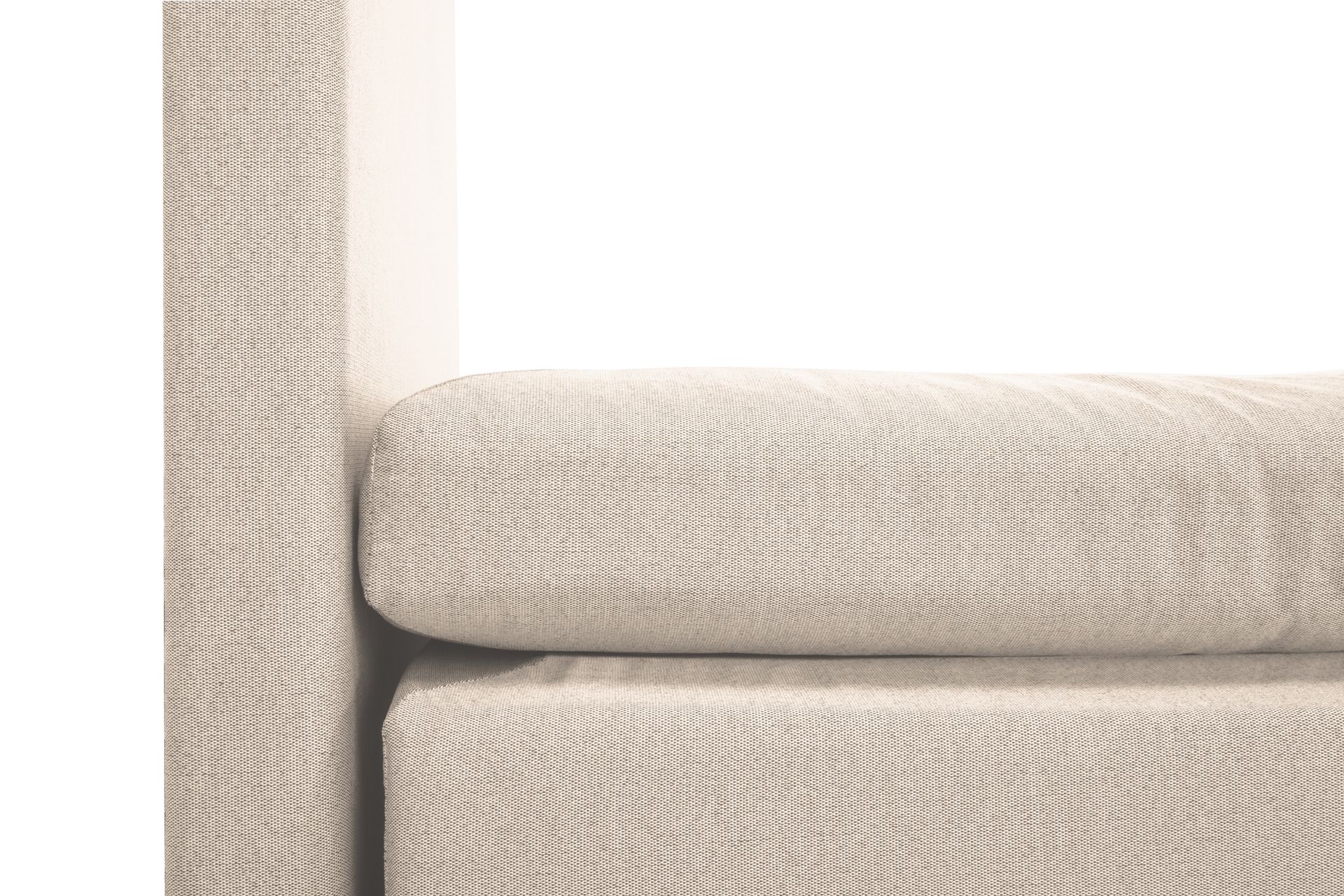 Lucky Komplett Sengepakke 140x200 Lateks Glatt Sengegavl - Nakkepute Liten Beige - Møbler - Senger - Komplett sengepakke