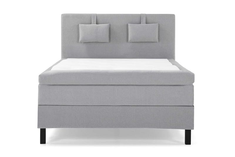 Lucky Komplett Sengepakke 140x200 Lateks Glatt Sengegavl - Nakkepute Liten Mellomgrå - Møbler - Senger - Kontinentalsenger