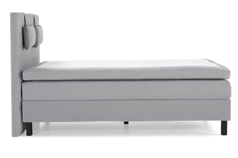 Lucky Komplett Sengepakke 140x200 Lateks Glatt Sengegavl - Nakkepute Liten Mellomgrå - Møbler - Senger - Kontinentalsenger