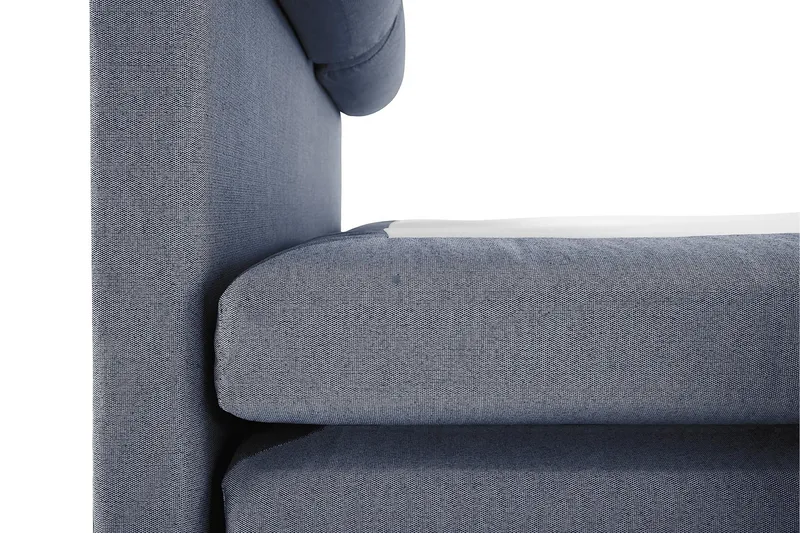 Lucky Komplett Sengepakke 140x200 Lateks Glatt Sengegavl - Nakkepute Stor Mørkeblå - Møbler - Senger - Kontinentalsenger