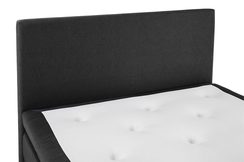 Lucky Komplett Sengepakke 140x200 Lateks Glatt Sengegavl - Svart/Grå - Møbler - Senger - Kontinentalsenger