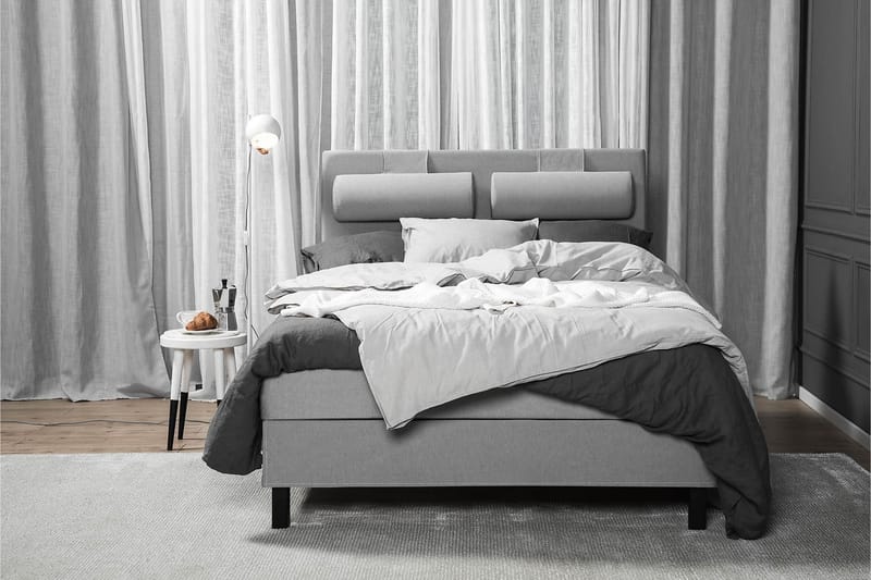 Lucky Komplett Sengepakke 140x200 Lateks Grå - Møbler - Senger - Kontinentalsenger