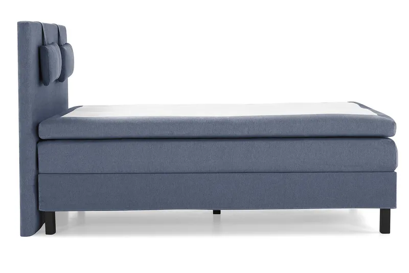 Lucky Komplett Sengepakke 140x200 Memory Glatt Sengegavl - Nakkepute Liten Mørkeblå - Møbler - Senger - Kontinentalsenger