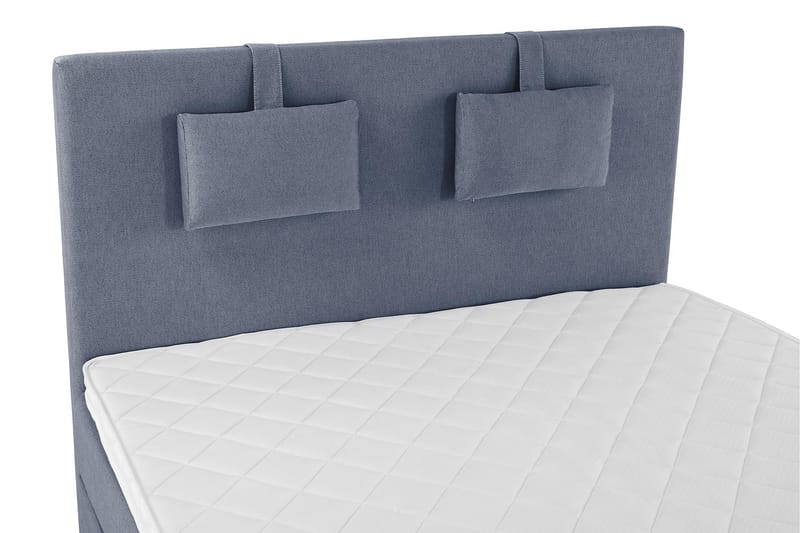 Lucky Komplett Sengepakke 140x200 Skum Glatt Sengegavl - Nakkepute Liten Mørkeblå - Møbler - Senger - Komplett sengepakke