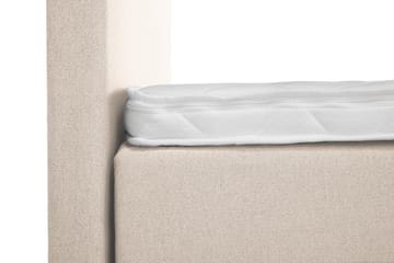 Lucky Komplett Sengepakke 140x200 Skum Glatt Sengegavl - Nakkepute Stor Beige - Møbler - Senger - Komplett sengepakke