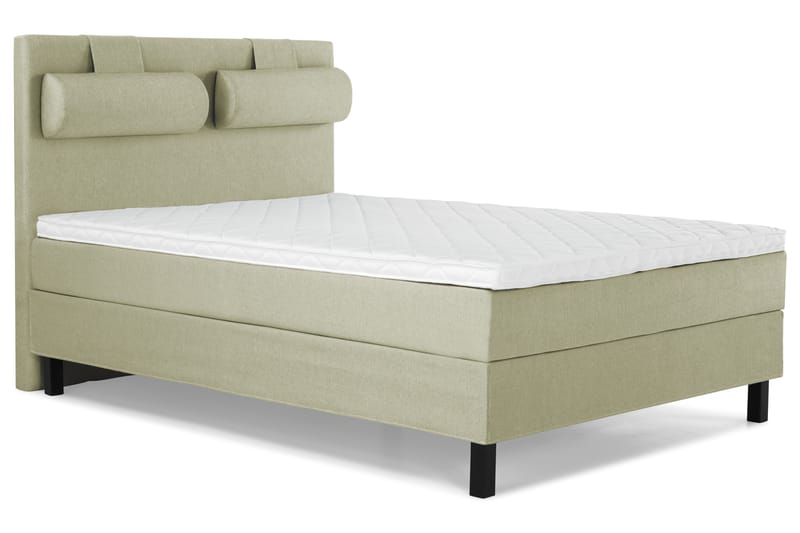 Lucky Komplett Sengepakke 140x200 Skum Glatt Sengegavl - Nakkepute Stor Grønn - Møbler - Senger - Komplett sengepakke