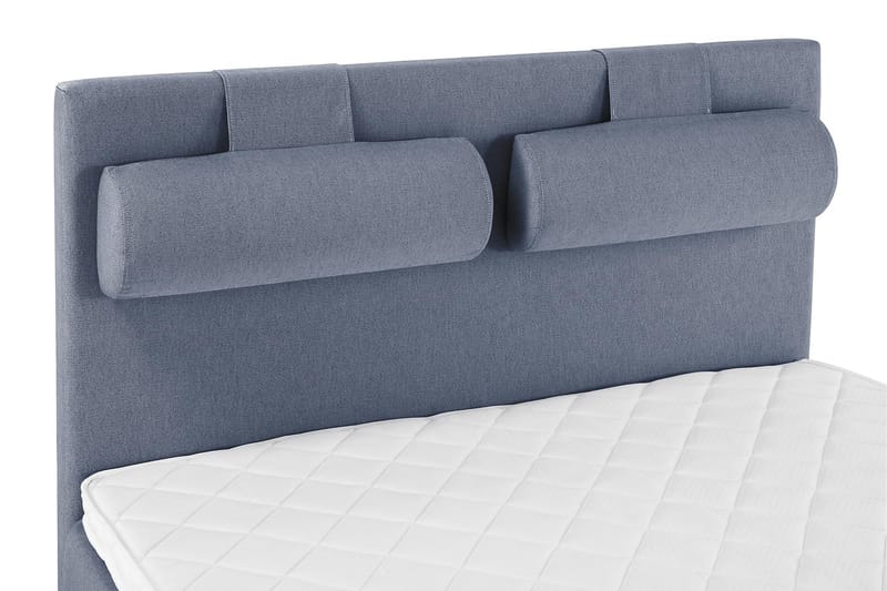 Lucky Komplett Sengepakke 140x200 Skum Glatt Sengegavl - Nakkepute Stor Mørkeblå - Møbler - Senger - Komplett sengepakke