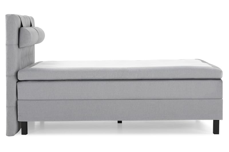 Lucky Komplett Sengepakke 140x200 Polyeter Diamant Sengegavl - Nakkepute Stor Mellangrå - Møbler - Senger - Komplett sengepakke