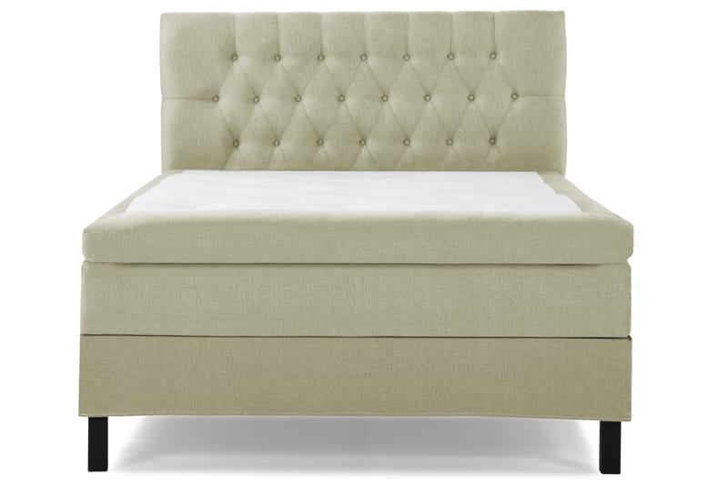 Lucky Komplett Sengepakke 140x200 Polyeter Diamant Sengegavl - Grønn - Møbler - Senger - Kontinentalsenger