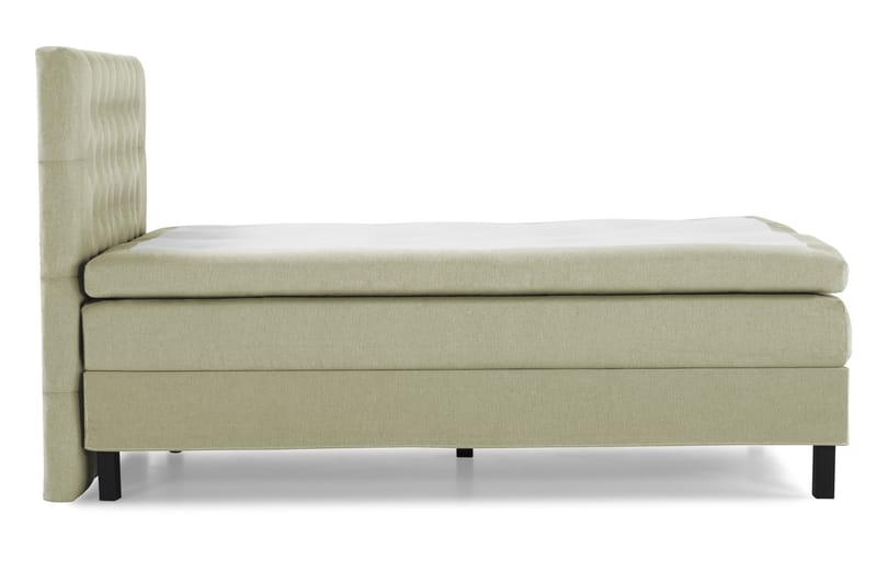 Lucky Komplett Sengepakke 140x200 Polyeter Diamant Sengegavl - Grønn - Møbler - Senger - Komplett sengepakke