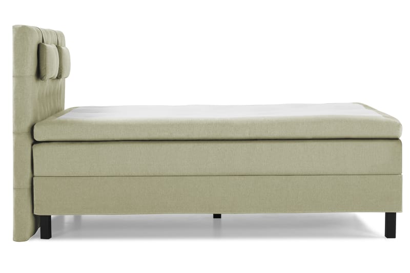 Lucky Komplett Sengepakke 140x200 Polyeter Diamant Sengegavl - Nakkepute Liten Grønn - Møbler - Senger - Komplett sengepakke
