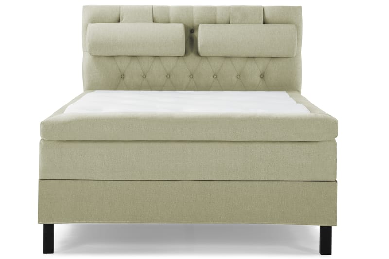 Lucky Komplett Sengepakke 140x200 Polyeter Diamant Sengegavl - Nakkepute Stor Grønn - Møbler - Senger - Komplett sengepakke