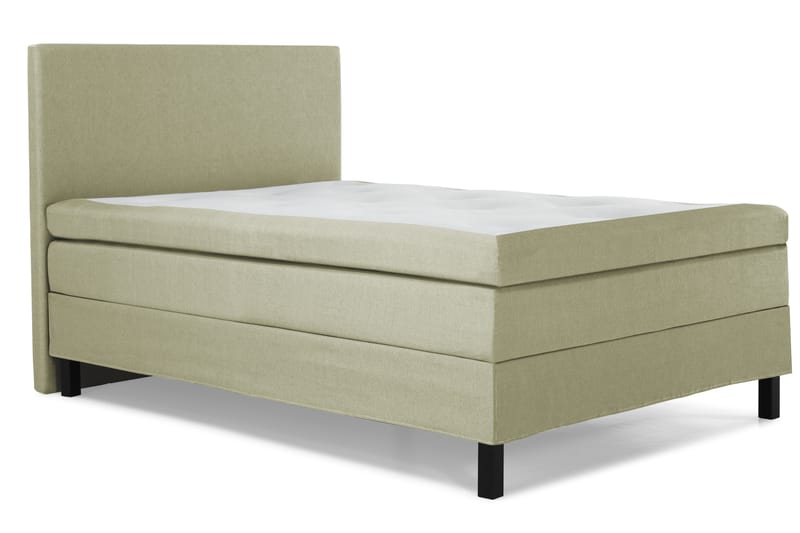 Lucky Komplett Sengepakke 140x200 Polyeter Glatt Sengegavl - Grønn - Møbler - Senger - Komplett sengepakke
