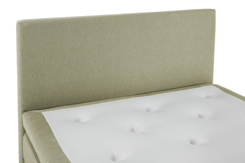 Lucky Komplett Sengepakke 140x200 Polyeter Glatt Sengegavl - Grønn - Møbler - Senger - Komplett sengepakke
