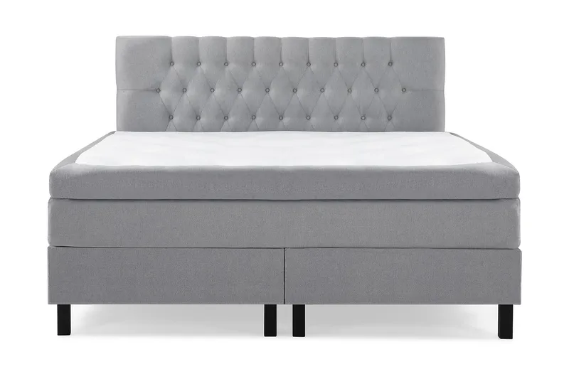 Lucky Komplett Sengepakke 160x200 Lateks Diamant Sengegavl, Mellangrå