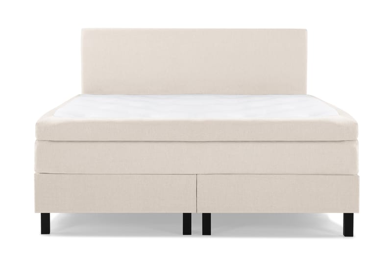 Lucky Komplett Sengepakke 160x200 Lateks Glatt Sengegavl - Beige - Møbler - Senger - Komplett sengepakke