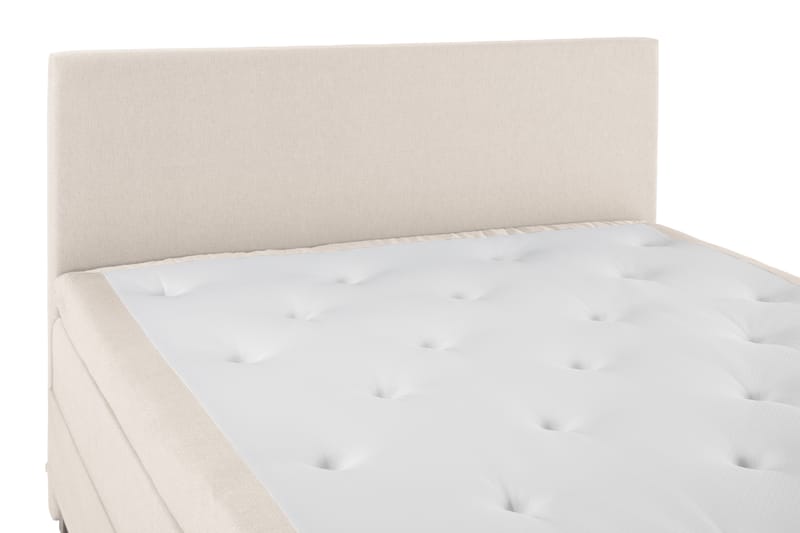 Lucky Komplett Sengepakke 160x200 Lateks Glatt Sengegavl - Beige - Møbler - Senger - Komplett sengepakke