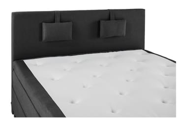 Lucky Komplett Sengepakke 160x200 Lateks Glatt Sengegavl - Nakkepute Liten Svart/Grå - Møbler - Senger - Komplett sengepakke