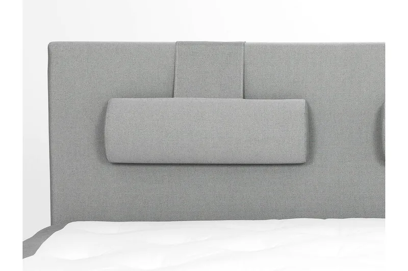 Lucky Komplett Sengepakke 160x200 Lateks Glatt Sengegavl - Nakkepute Stor Mellangrå - Møbler - Senger - Kontinentalsenger