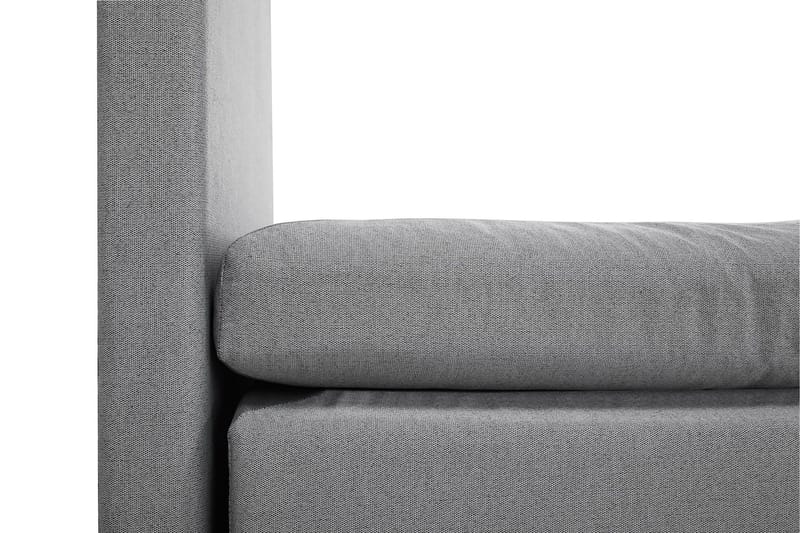 Lucky Komplett Sengepakke 160x200 Lateks Glatt Sengegavl - Nakkepute Stor Mellangrå - Møbler - Senger - Kontinentalsenger