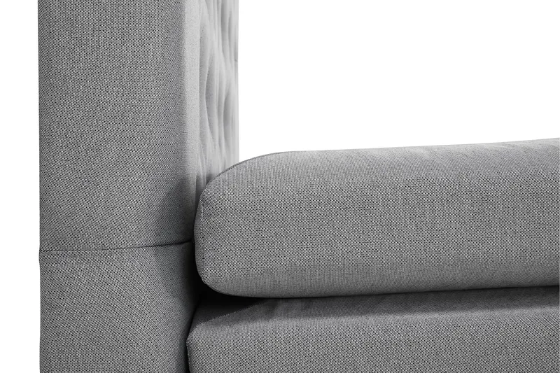 Lucky Komplett Sengepakke 160x200 Memory Diamant Sengegavl - Nakkepute Liten Mellomgrå - Møbler - Senger - Kontinentalsenger