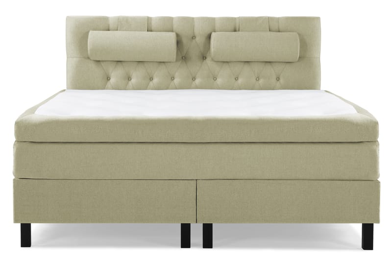 Lucky Komplett Sengepakke 160x200 Memory Diamant Sengegavl - Nakkepute Stor Grønn - Møbler - Senger - Kontinentalsenger