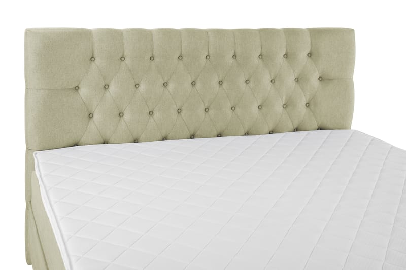 Lucky Komplett Sengepakke 160x200 Skum Diamant Sengegavl - Grønn - Møbler - Senger - Kontinentalsenger